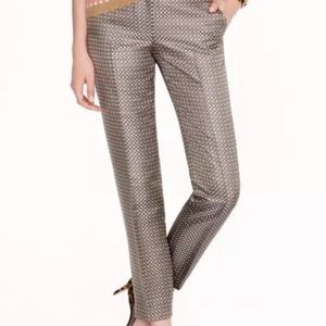 JCREW COLLECTION Pinwheel Foulard Silk Capris (4)